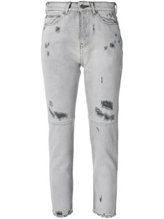 укороченные джинсы с эффектом потертости Golden Goose Deluxe Brand