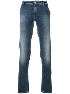 выбеленные джинсы кроя слим Pt05