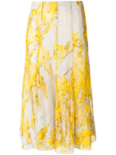 юбка с цветочной вышивкой  Blumarine