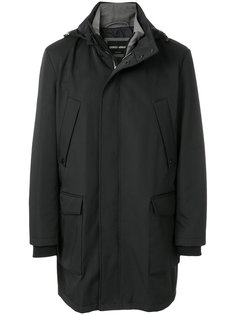 пальто с капюшоном Giorgio Armani
