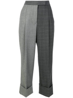 брюки в стиле пэчворк  Thom Browne