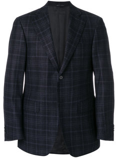 пиджак в клетку с застежкой на пуговицы Canali