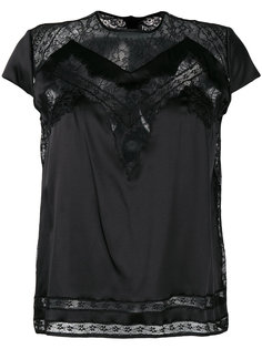 блузка с кружевом Ermanno Scervino