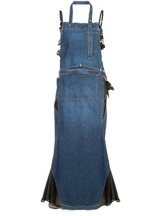 джинсовое платье макси Sacai