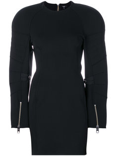 платье джерси со структурированными рукавами Versus