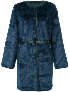 фактурное пальто с поясом  Urbancode