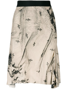 юбка с кружевным принтом  Ann Demeulemeester