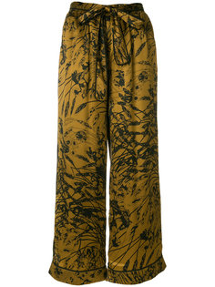 широкие брюки с цветочным узором Gold Hawk