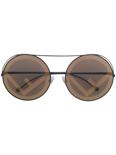 солнцезащитные очки в круглой оправе Fendi Eyewear