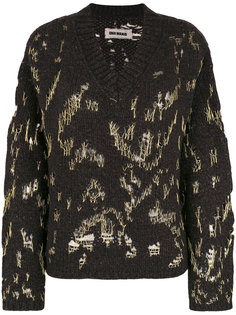 джемпер с золотистой отделкой  Uma Wang