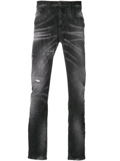 джинсы с потертой отделкой Frankie Morello
