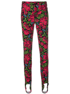 брюки с цветочным принтом  Moncler Grenoble