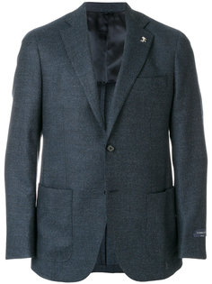 меланжевый классический пиджак Tombolini