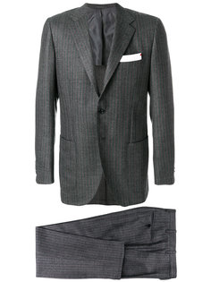 костюм-двойка в тонкую полоску Kiton