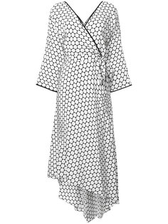 платье с запахом и узором  Dvf Diane Von Furstenberg
