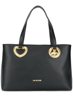 сумка-тоут с аппликацией  Love Moschino