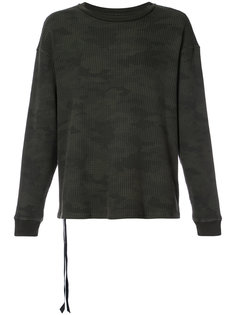 свитер с камуфляжным принтом Unravel Project