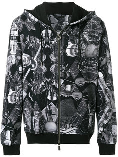 толстовка на молнии с Египетским принтом Frankie Morello