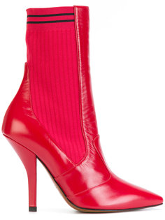 sock heeled ankle boots Fendi