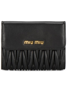 маленький кошелек с логотипом Miu Miu