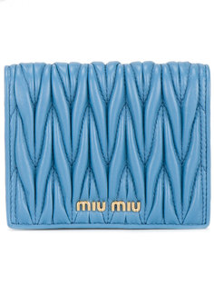 маленький кошелек с логотипом Miu Miu