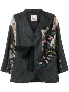 пиджак в стиле оверсайз с парчовыми вставками Antonio Marras