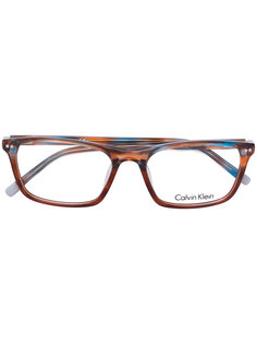 square frame glasses Calvin Klein