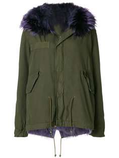 fur trimmed parka coat Mr & Mrs Italy