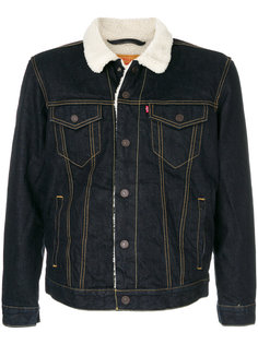 джинсовая куртка с отделкой под овчину Levis