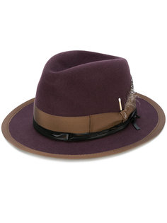фетровая шляпа с элементом карты Borsalino