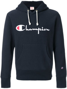 logo patch hooded sweatshirt Champion
