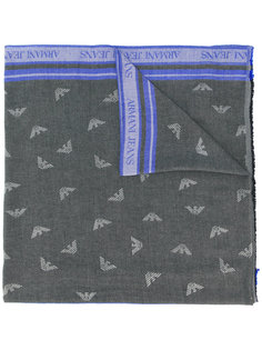 шарф с принтом-логотипом Armani Jeans