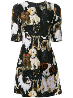 платье мини с принтом  Dolce & Gabbana