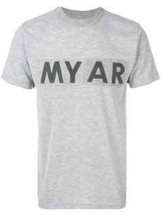 футболка с принтом-логотипом Myar