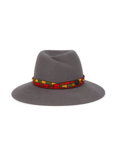 шляпа-федора с плетеной лентой Maison Michel