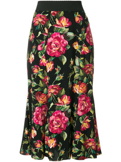 юбка с цветочным принтом  Dolce & Gabbana