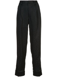 брюки с леопардовым принтом Comme Des Garçons Noir Kei Ninomiya