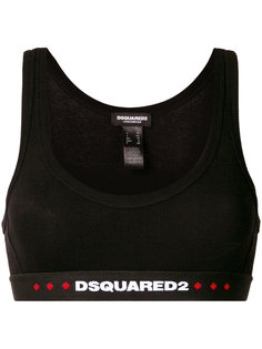 спортивный лиф с логотипом  Dsquared2