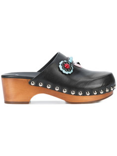 мюли с заклепками Fendi
