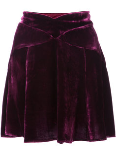мини-юбка с фигурным поясом Anna Sui