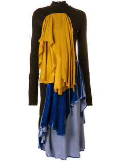 платье с длинными рукавами и драпировкой  Paula Knorr