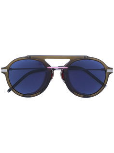 круглые солнцезащитные очки-авиаторы Fendi Eyewear