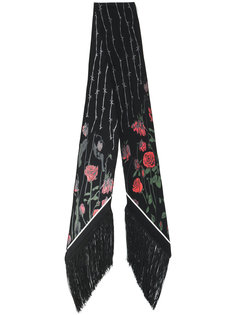 шарф с цветочной вышивкой Rockins