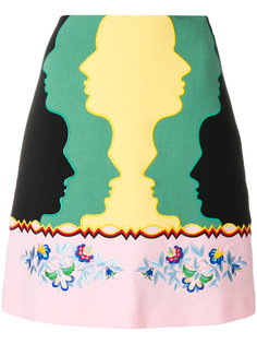 юбка А-образного силуэта с вышивкой Vivetta