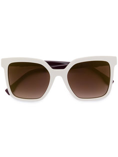 массивные солнцезащитные очки Fendi Eyewear