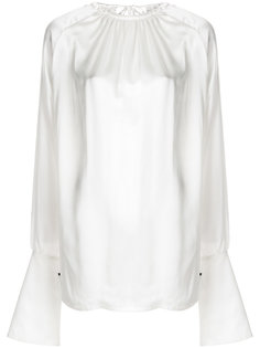 присборенная блузка с объемными рукавами  Ann Demeulemeester