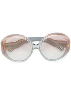 объемные солнцезащитные очки Chloé Eyewear