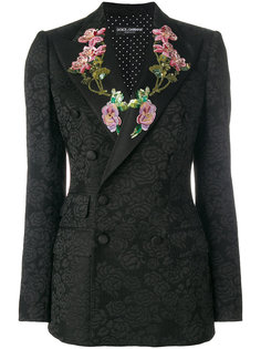 пиджак с цветочным узором из пайеток  Dolce & Gabbana