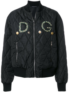 куртка-бомбер с аппликацией  Dolce & Gabbana