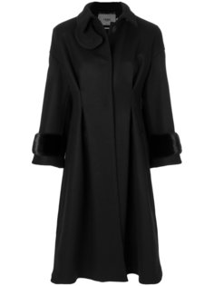 свободное длинное пальто Fendi